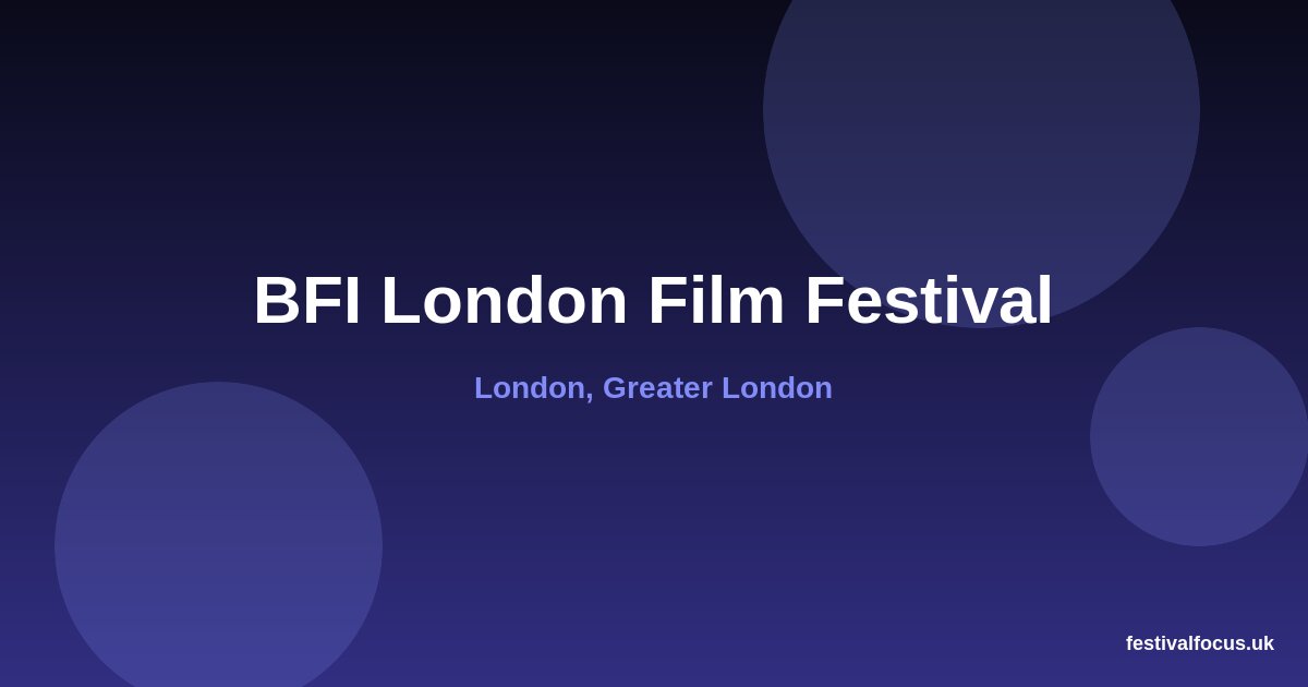 BFI London Film Festival