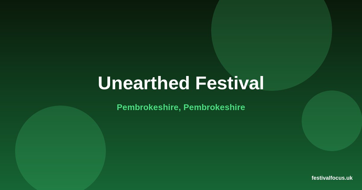 Unearthed Festival